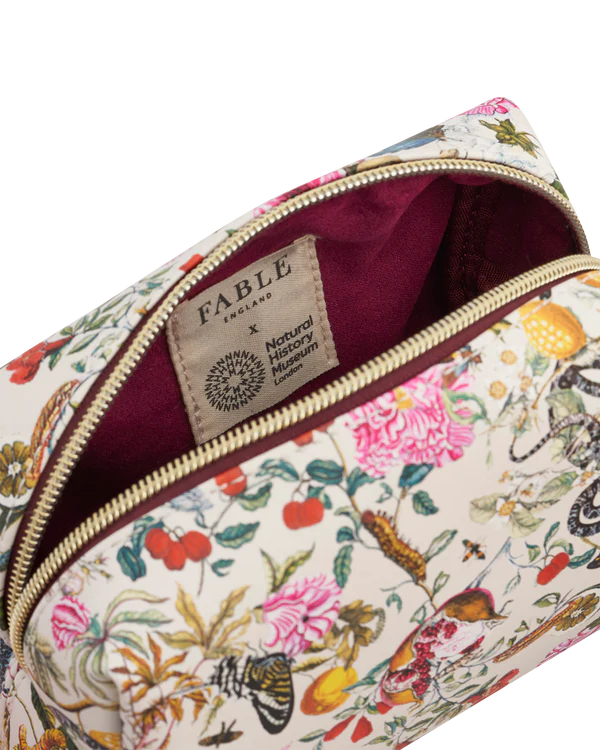 Floral Engravings Cosmetics Pouch