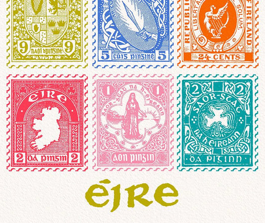 Mauds Studio | Irish Stamps Colour | A5