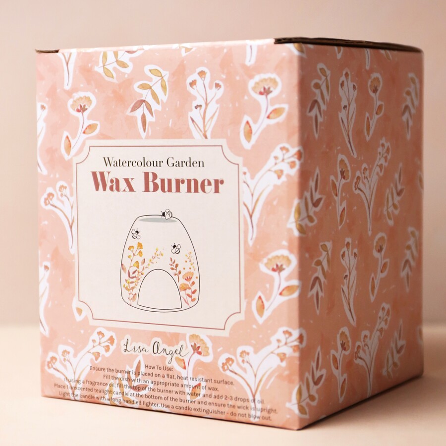 Floral Bee Ceramic Wax Burner | Dusky Pink