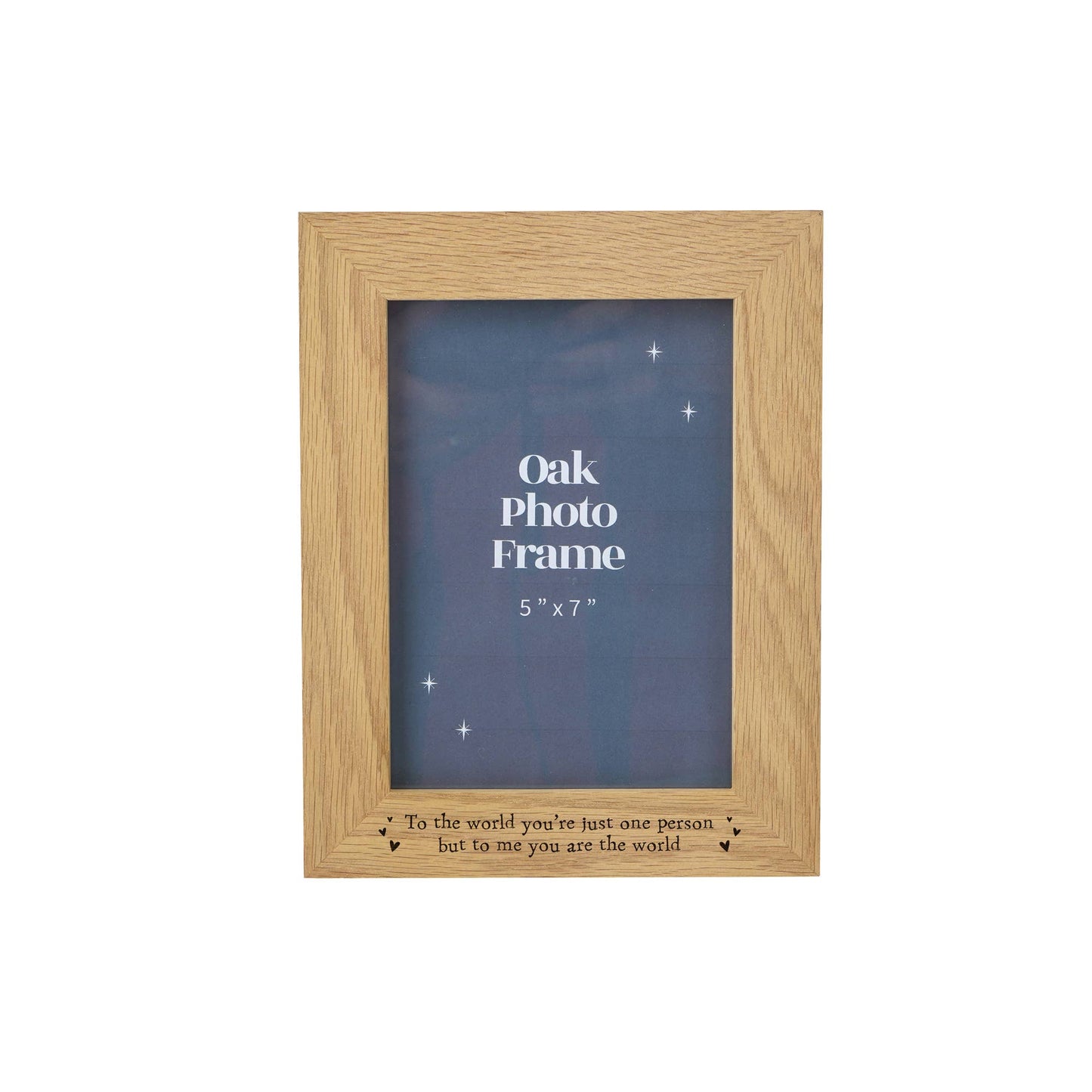 To Me You Are The World 5x7 Photo Frame