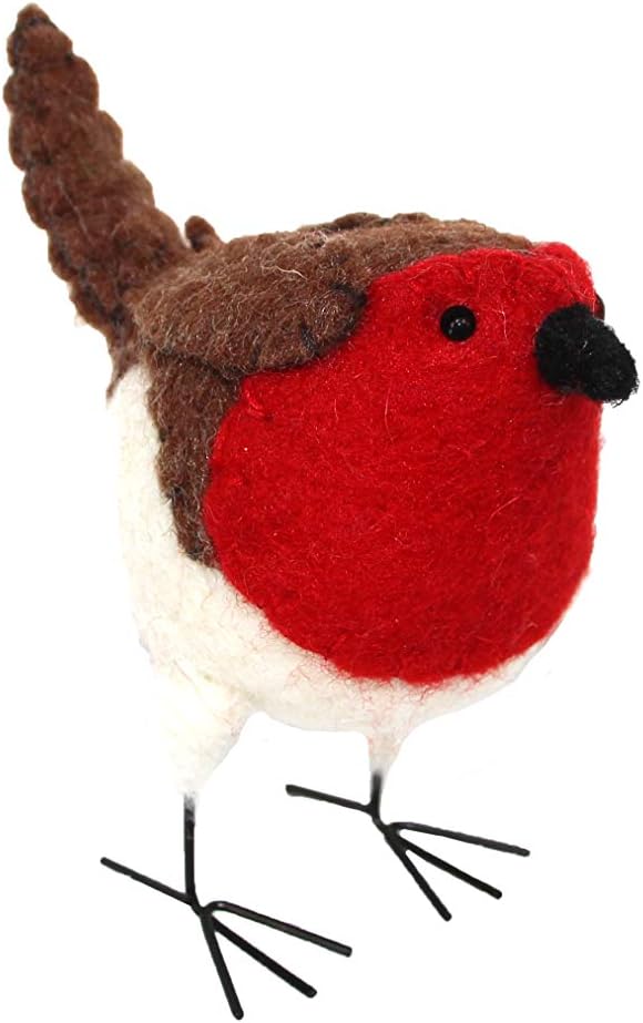 Felted Wool Mix Robin Orn Sml