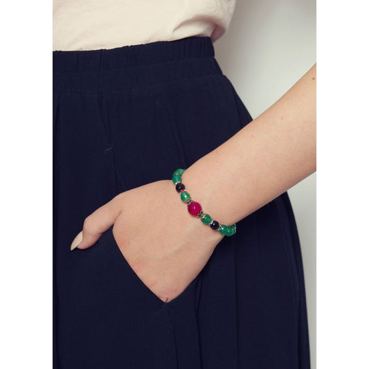 Emerald Agate Gemstone Bracelet