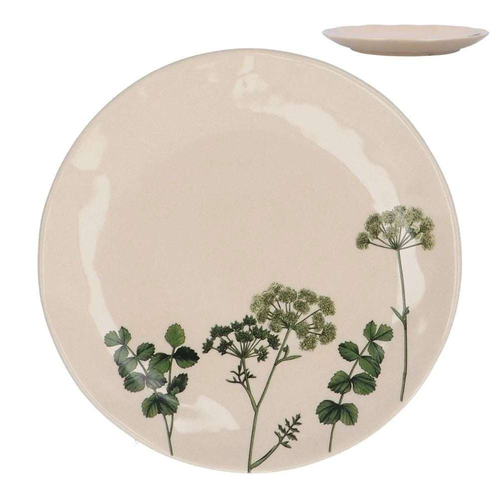 Stoneware Small Plate | Spring Hedgerow