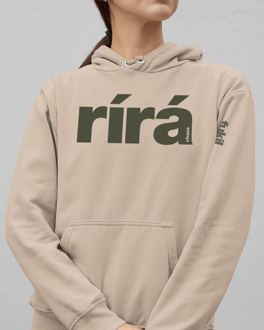fukil | hoodie | rírá | sand & olive | XXL