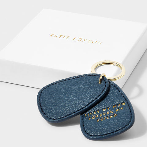 Beautifully Boxed Keyring 'First My Mum Forever My Friend' | Navy | Katie Loxton