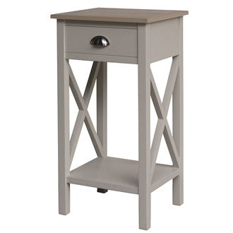 Linen Bedside Table 75cm