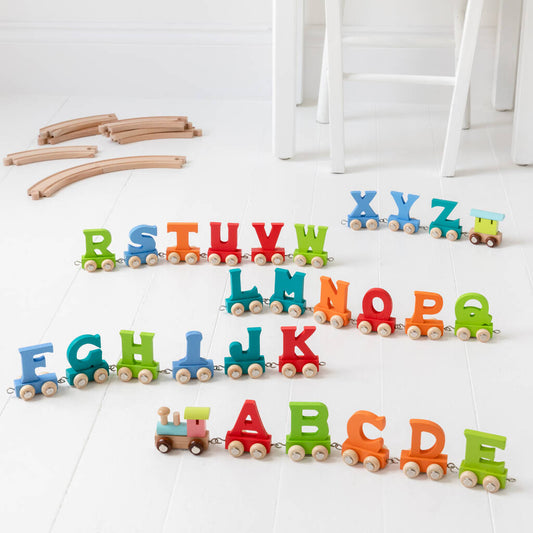 Personalised Name Train | Letter L | Teal