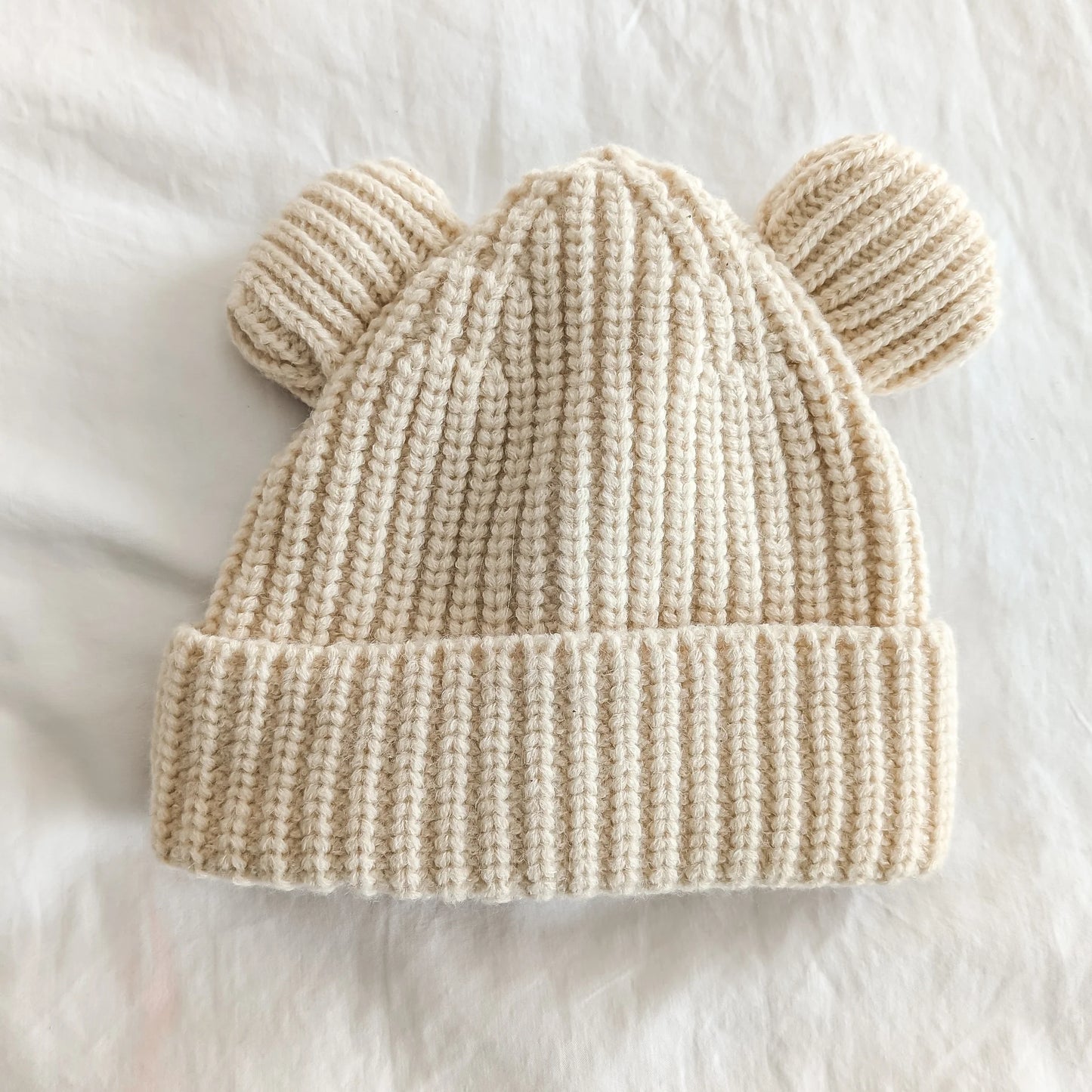 Little Wild Bears | Chunky Knit Hat | Beige
