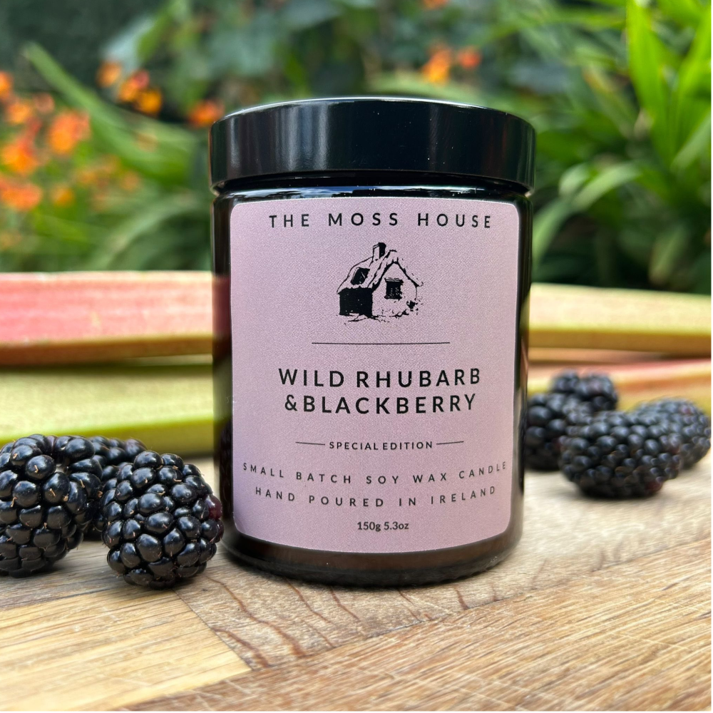 The Moss House | Soy Wax Candle | Wild Rhubarb & Blackberry