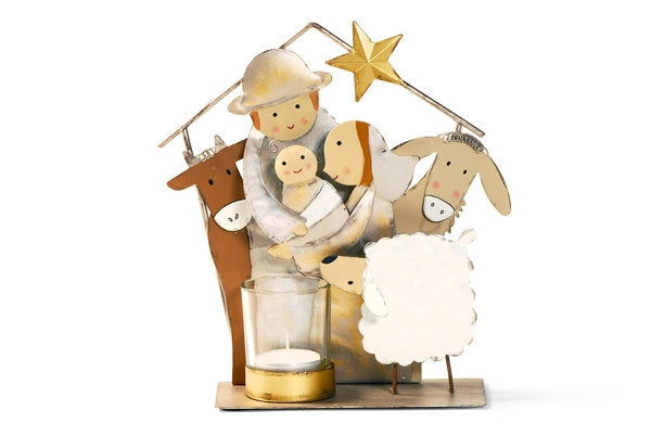 Holy Family Tealight Holder20x22cm