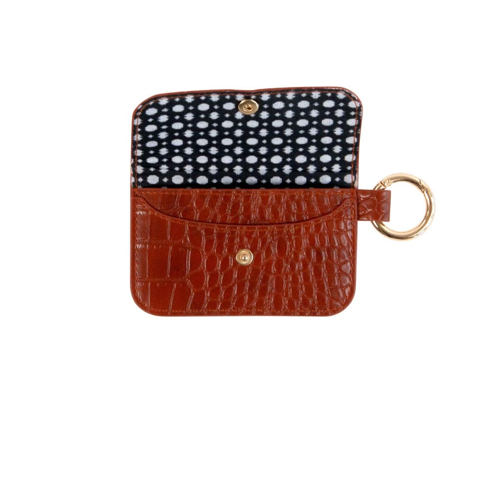 MAJOIE Purse Croc Cognac