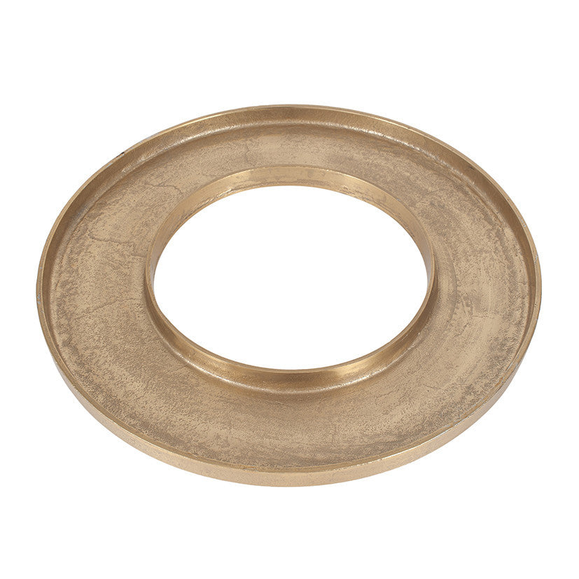 Antique Gold Metal Ring Display Platter