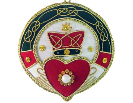 Claddagh Needlework Hanging Ornament
