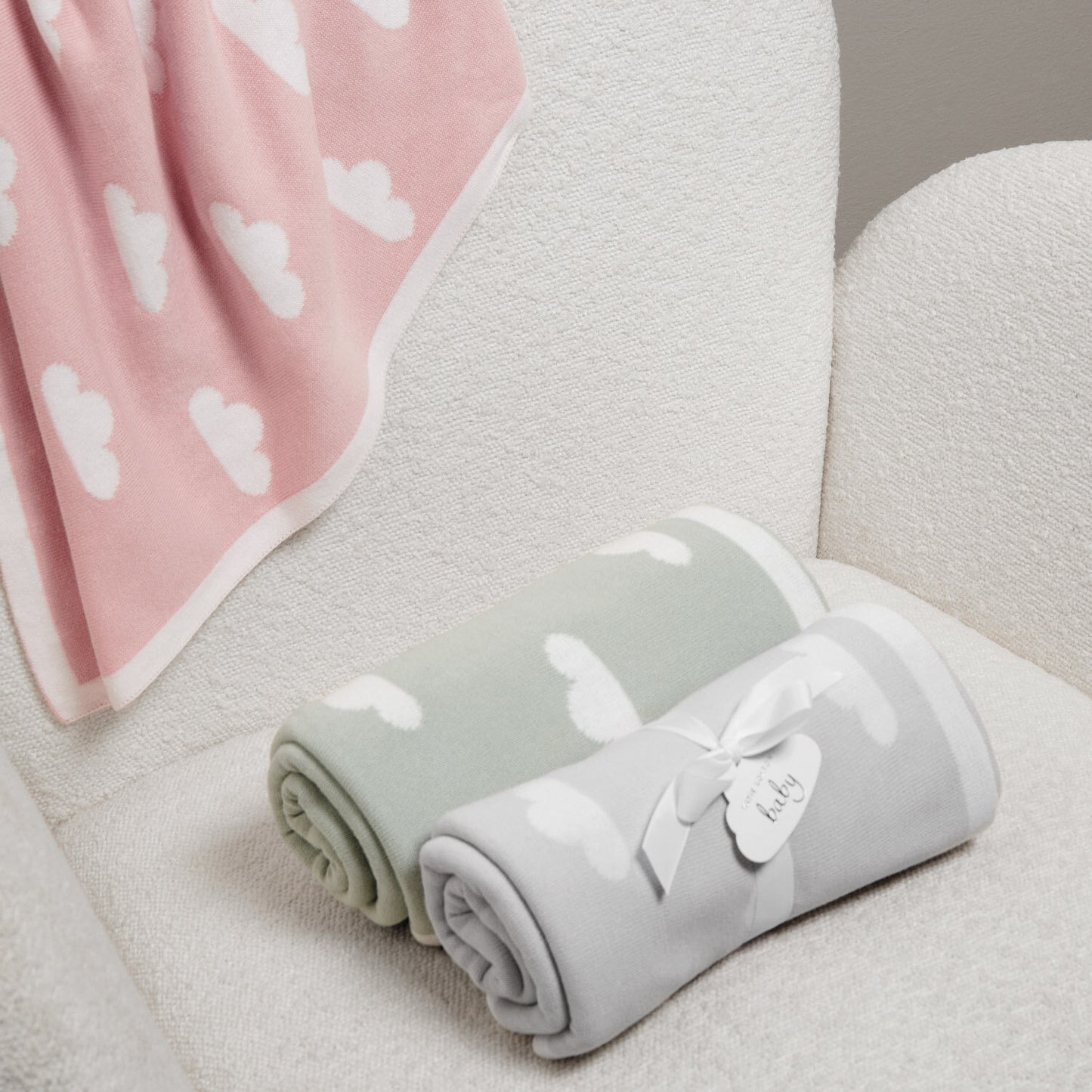 Cloud Baby Blanket | Grey | Katie Loxton
