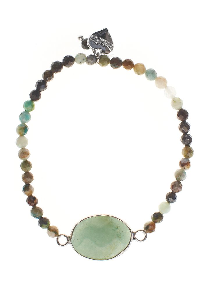 African Pine Gemstone Bracelet