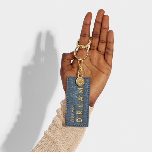 Chain Keyring | Live To Dream | Navy | Katie Loxton
