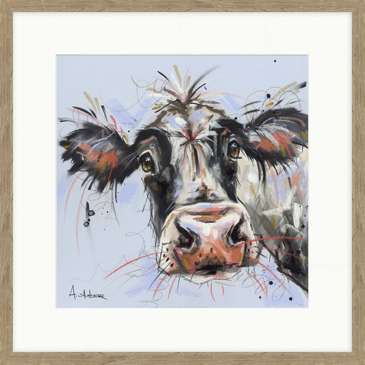 Curious Cow | Ashley Saunders | 42cm x 42cm