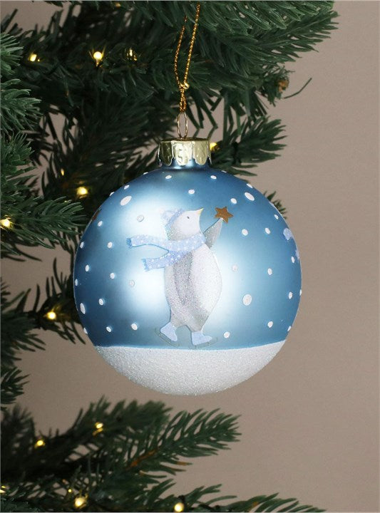 Bauble | Babys 1st Christmas With Penguin