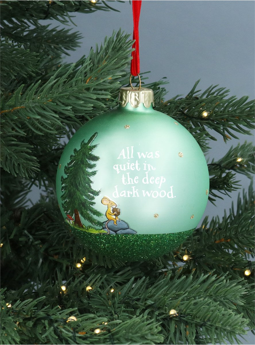 Glass Ball 8cm | Green The Gruffalo & Mouse