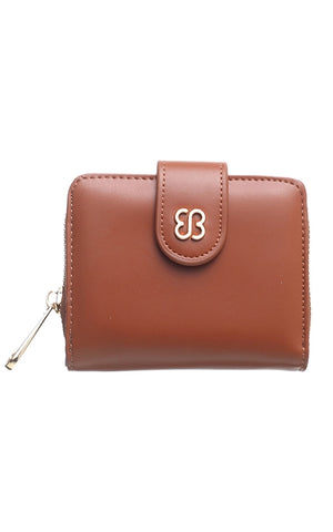 BESSIE LONDON | SMALL CLASSIC LADY WALLET | TAN