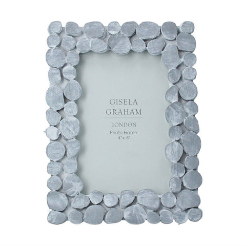 Resin Photo Frame | White Wash Pebble | 4x6