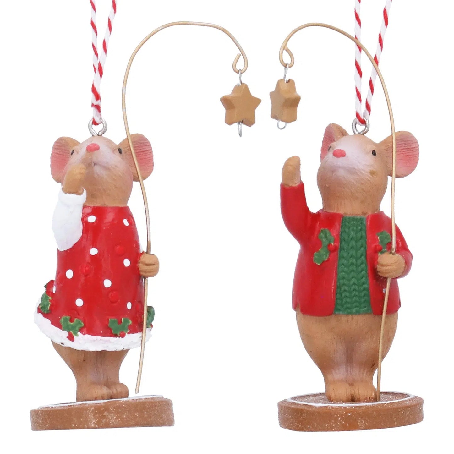 Hanging Decorations | Holly & Alfie Mouse with Star