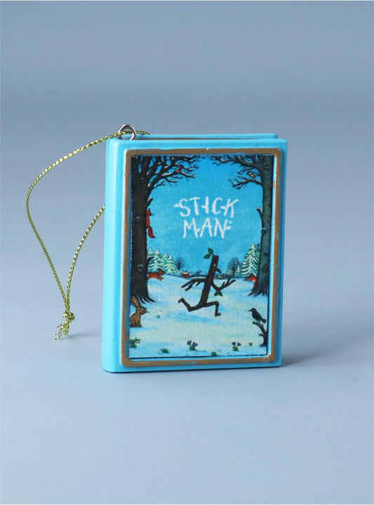 Stick Man Resin Book Decoration