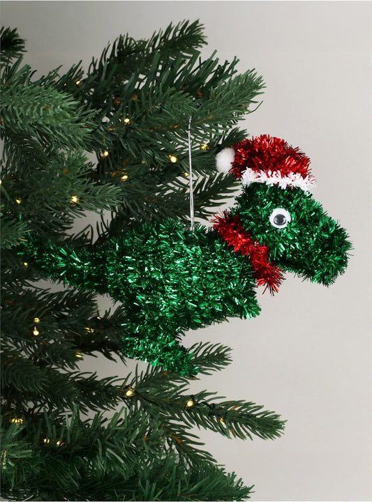 Tinsel T-Rex Decoration