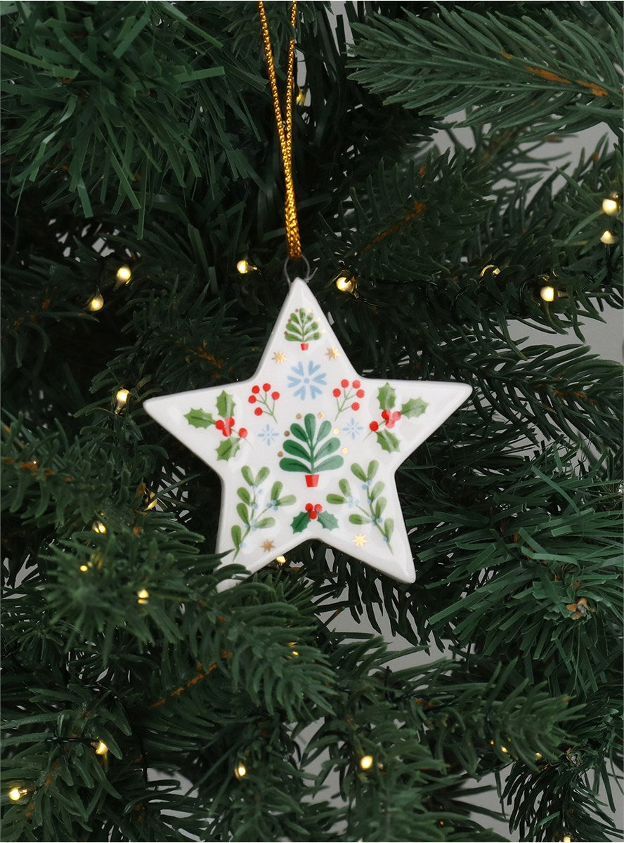 Alpine Hanging Decorations | Heart, Star & Tree
