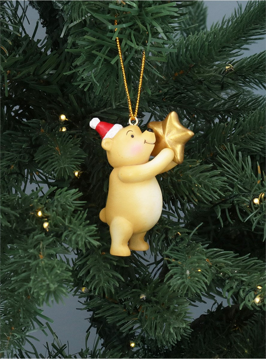 Resin Winnie The Pooh With Star Decoration