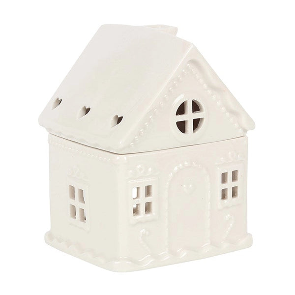 White Christmas Gingerbread House Wax Burner