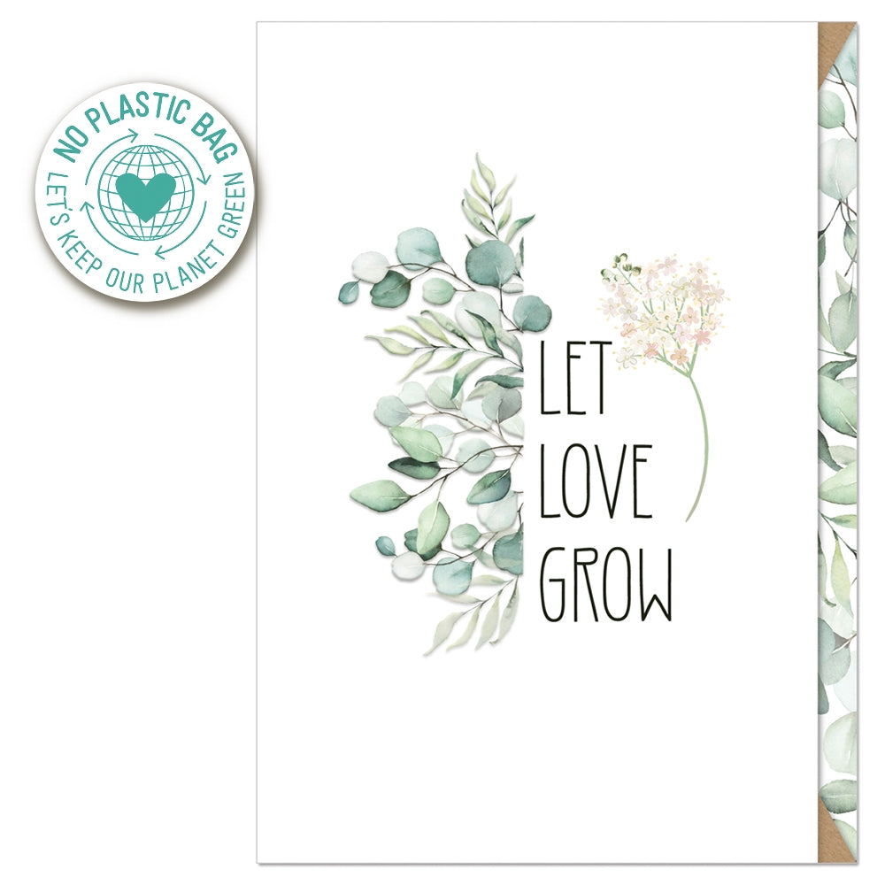 Greeting Card | Wedding Eucalyptus Let Love Grow