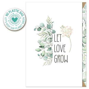 Greeting Card | Wedding Eucalyptus Let Love Grow