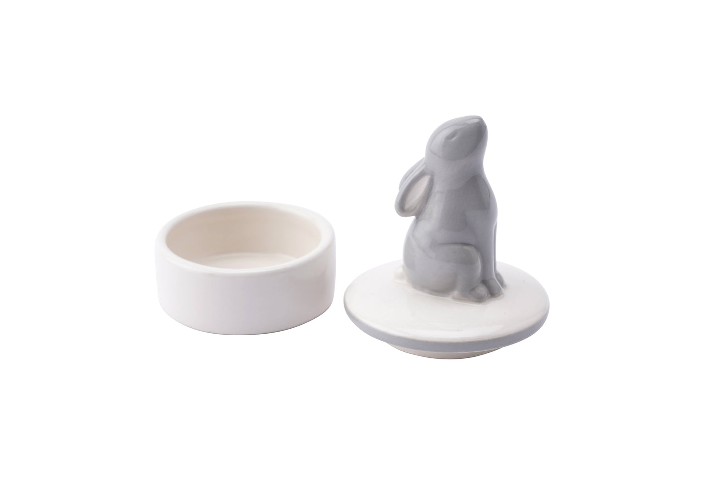 Ceramic Stargazing Hare Trinket Pot