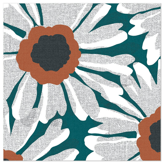 Napkin Daisy Petrol