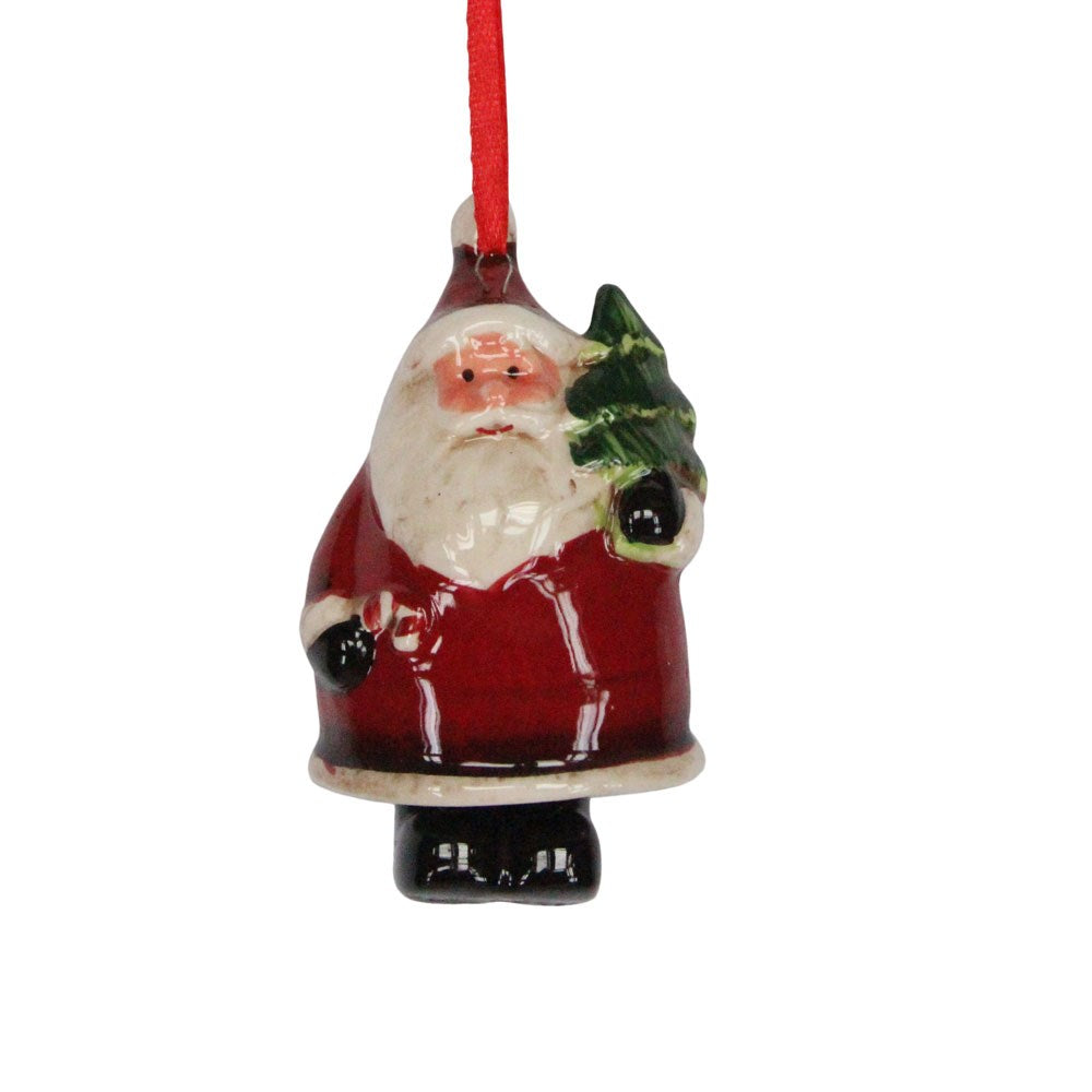 Ceramic Santa W Tree Dec