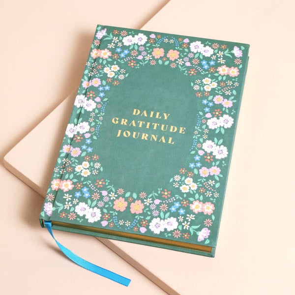 Green Floral Daily Gratitude Journal