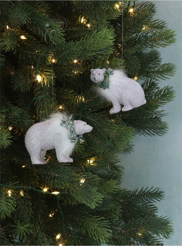 Resin Dec | Polar Bear w Wreath