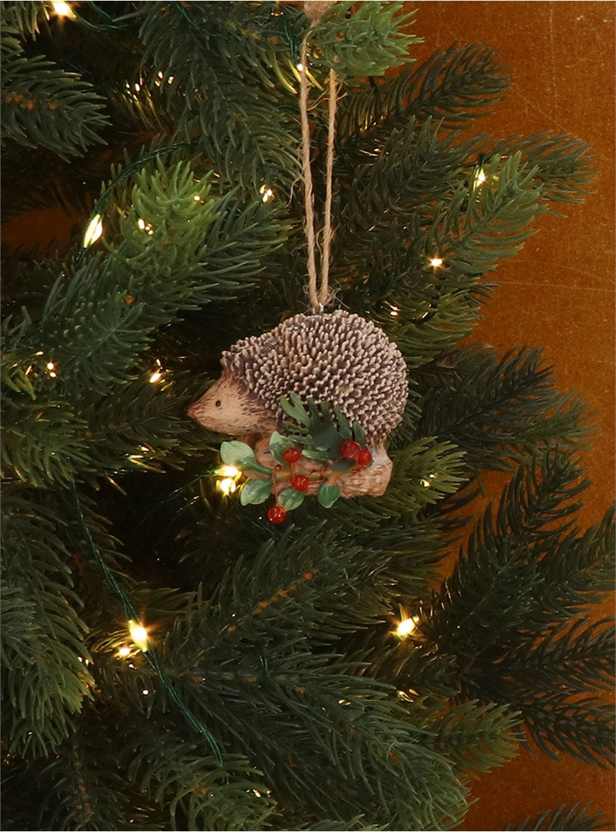 Resin Decoration | Hedgehog on Holly