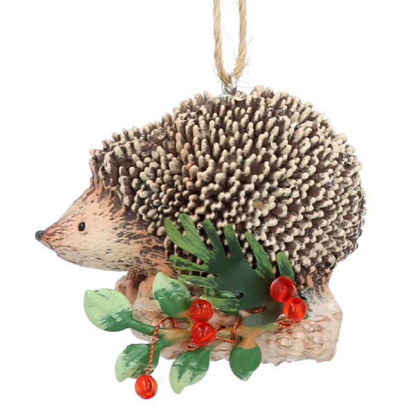 Resin Decoration | Hedgehog on Holly