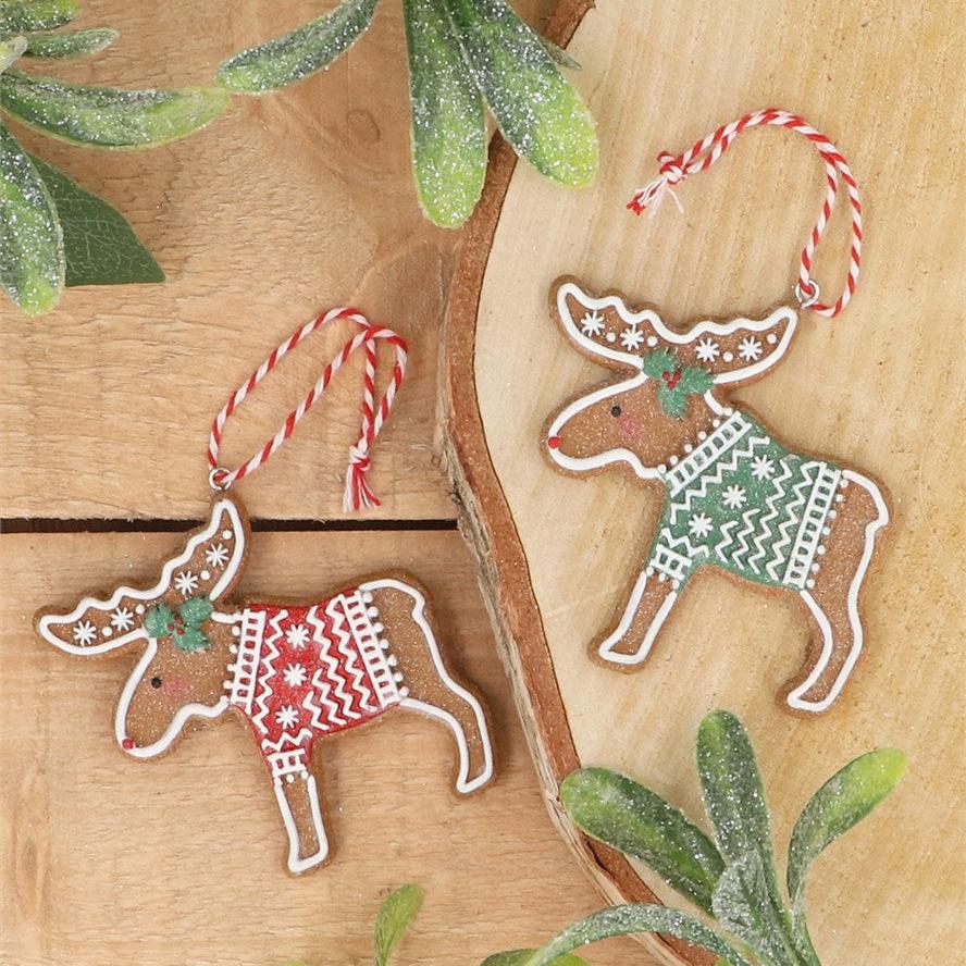 Gingerbread Moose Decoration