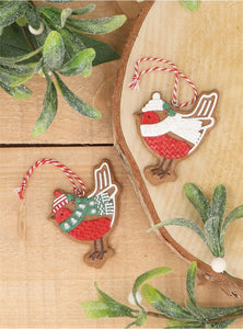 Resin Dressed Gingerbread Robin Dec