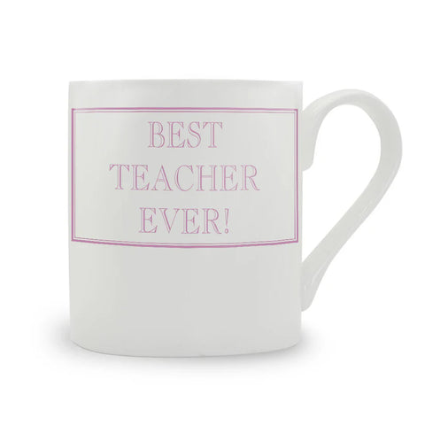 Best Teacher Ever Mug | Large | Pink