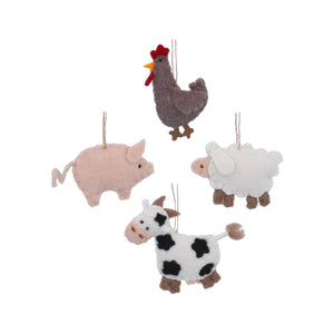 Felt Hen/Pig/Cow/Sheep Dec