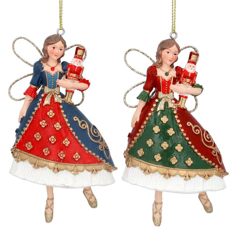 Resin Fairy W Nutcracker Dec