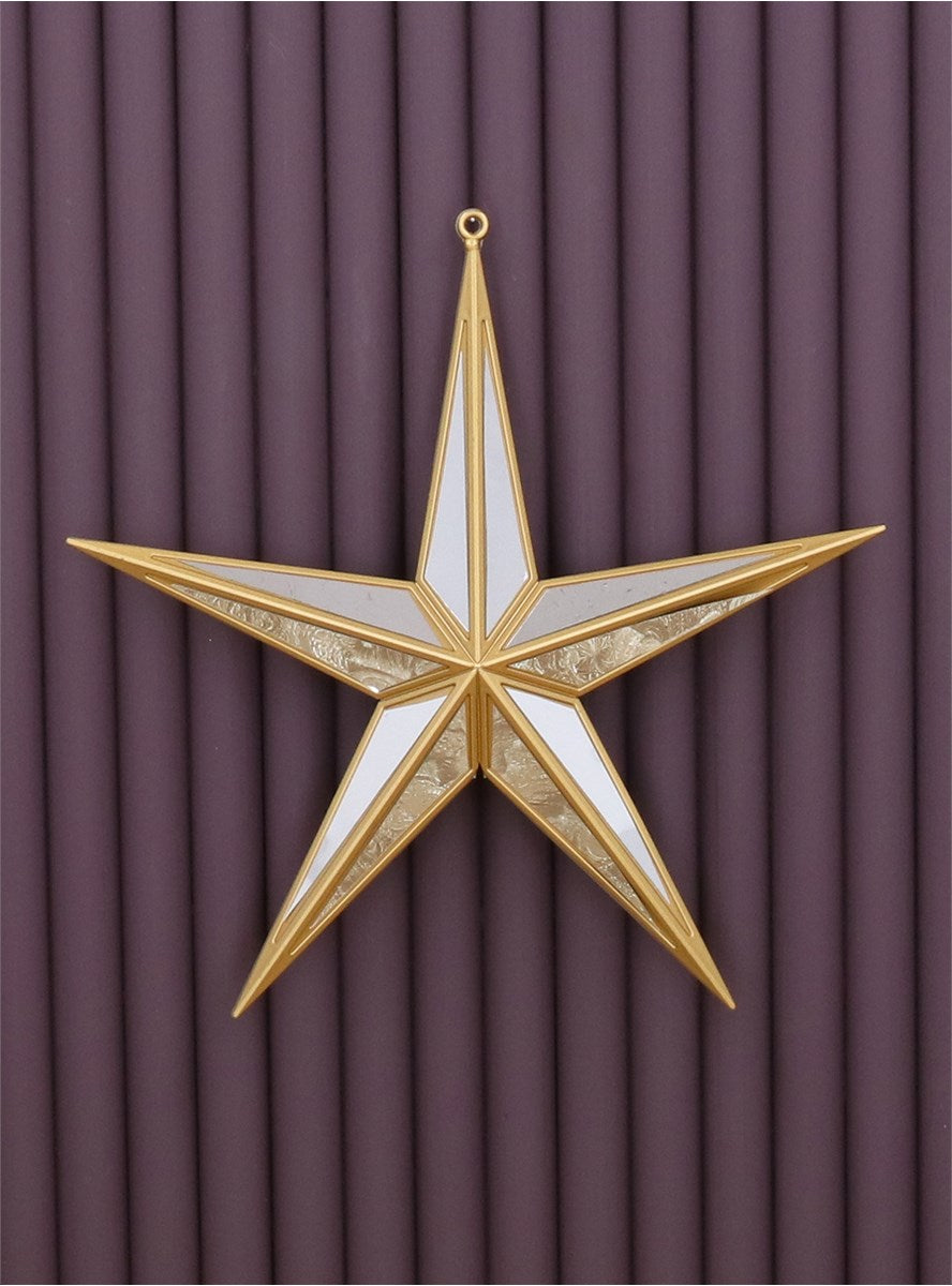 Gold Acrylic/Silver Mirror 5-Point Star