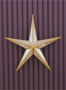 Gold Acrylic/Silver Mirror 5-Point Star