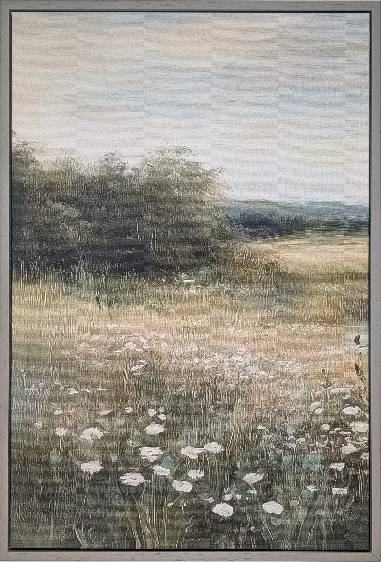 Neutral Wildflower Field Wall Art | Set Of 3