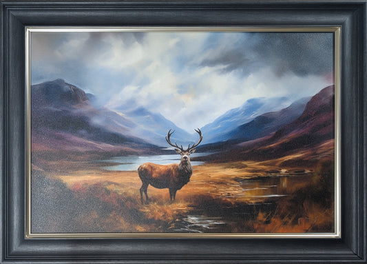 Lone Scottish Highland Stag