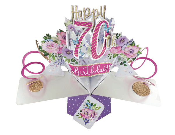 Second Nature Pop Ups | 70th Birthday | Flowers